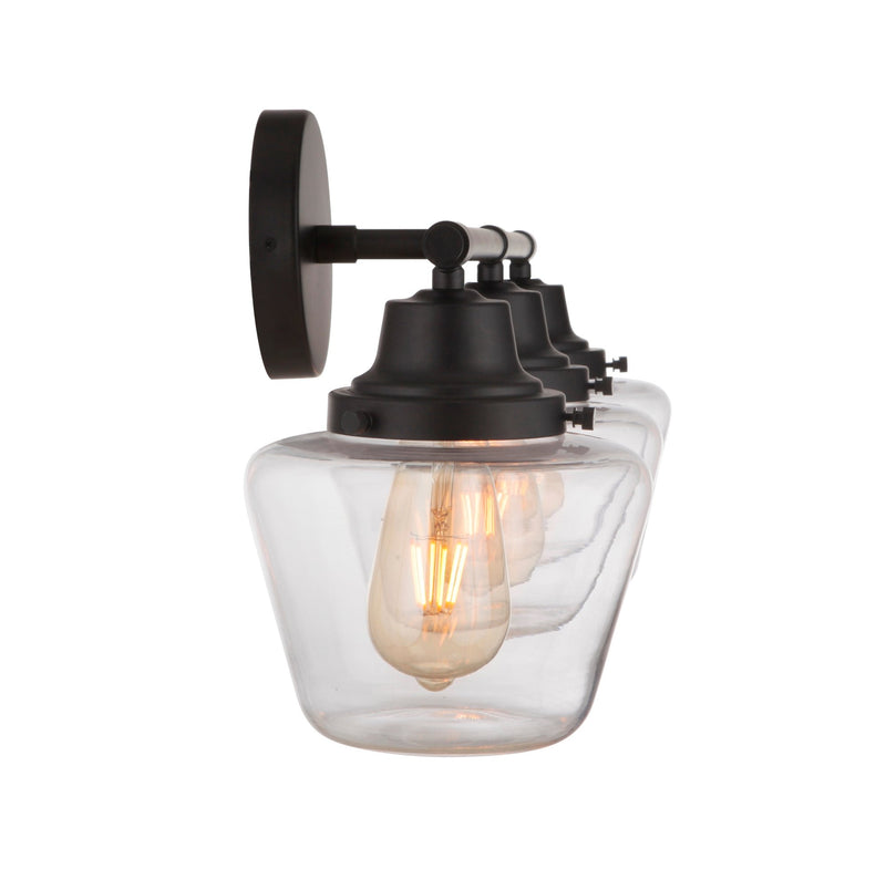 Essex 3 Light 27.75" Vanity in Flat Black