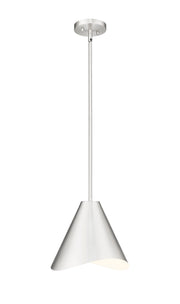 Aria 1 Light 12" Pendant in Brushed Nickel