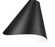 Aria 1 Light 12" Pendant in Matte Black