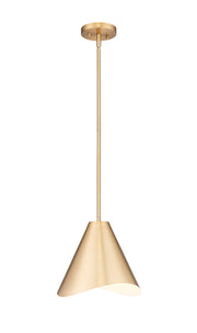 Aria 1 Light 12" Pendant in Modern Gold