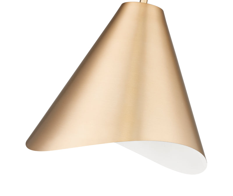 Aria 1 Light 12" Pendant in Modern Gold