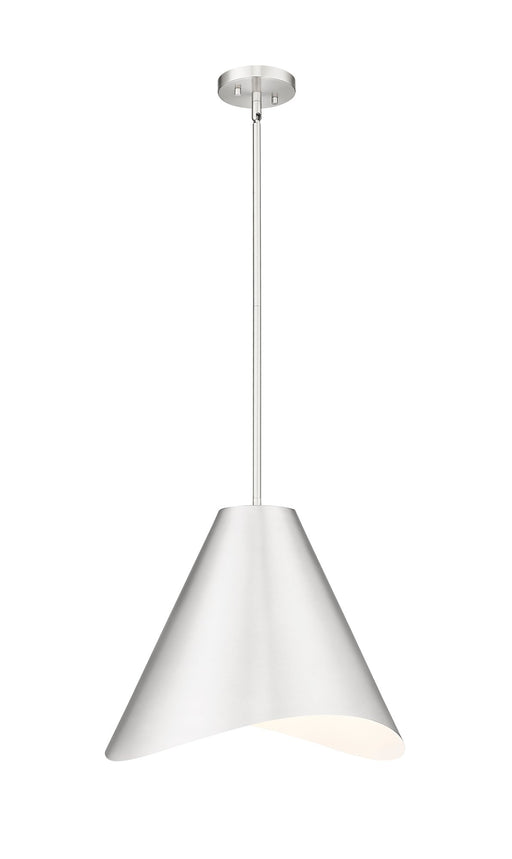 Aria 1 Light 18" Pendant in Brushed Nickel