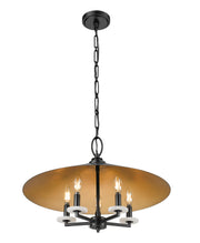 Rialto 5 Light 22" Pendant in Matte Black