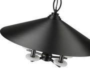 Rialto 5 Light 22" Pendant in Matte Black