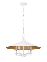 Rialto 5 Light 22" Pendant in Matte White