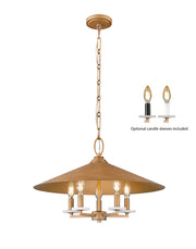 Rialto 5 Light 22" Pendant in Signature Gold