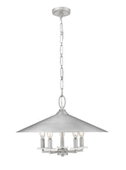 Rialto 5 Light 22" Pendant in Signature Pewter
