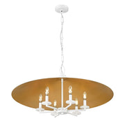 Rialto 6 Light 32" Pendant in Matte White