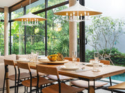 Rialto 6 Light 32" Pendant in Matte White in a room setting