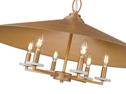 Rialto 6 Light 32" Pendant in Signature Gold