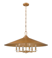 Rialto 6 Light 32" Pendant in Signature Gold