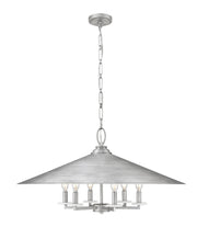 Rialto 6 Light 32" Pendant in Signature Pewter