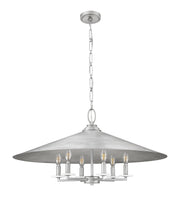 Rialto 6 Light 32" Pendant in Signature Pewter