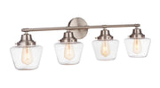 Essex 4 Light 38" Vanity in Brushed Polished Nickel