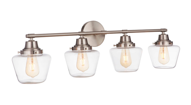 Essex 4 Light 38" Vanity in Brushed Polished Nickel