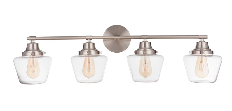 Essex 4 Light 38" Vanity in Brushed Polished Nickel