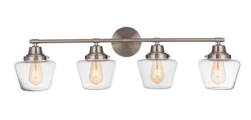 Essex 4 Light 38" Vanity in Brushed Polished Nickel