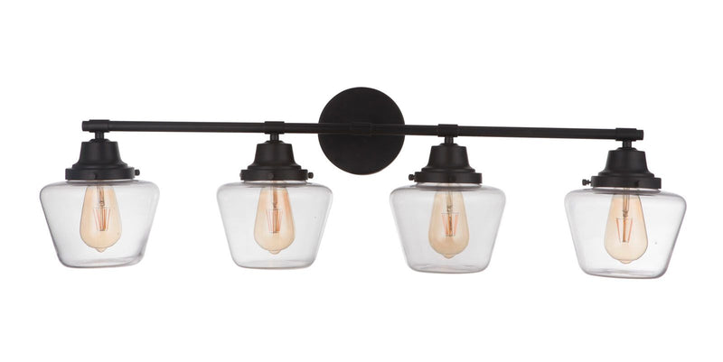 Essex 4 Light 38" Vanity in Flat Black
