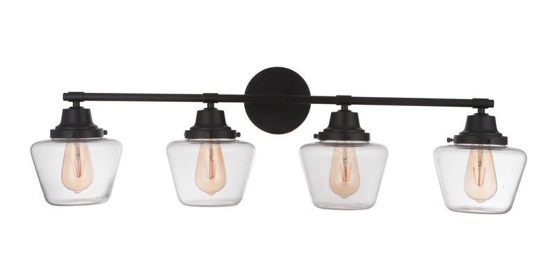 Essex 4 Light 38" Vanity in Flat Black