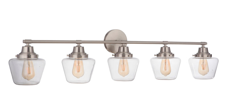 Essex 5 Light 48.25" Vanity in Brushed Polished Nickel
