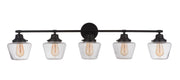Essex 5 Light 48.25" Vanity in Flat Black
