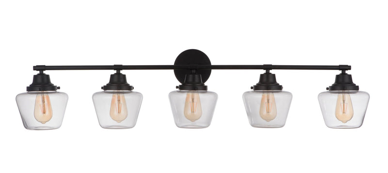 Essex 5 Light 48.25" Vanity in Flat Black