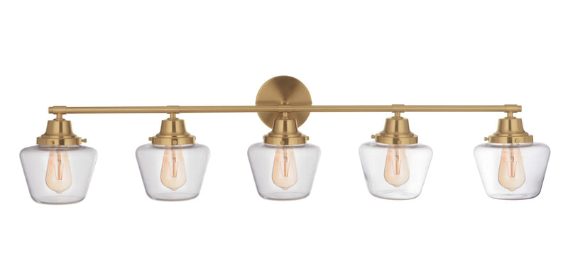 Essex 5 Light 48.25" Vanity in Satin Brass