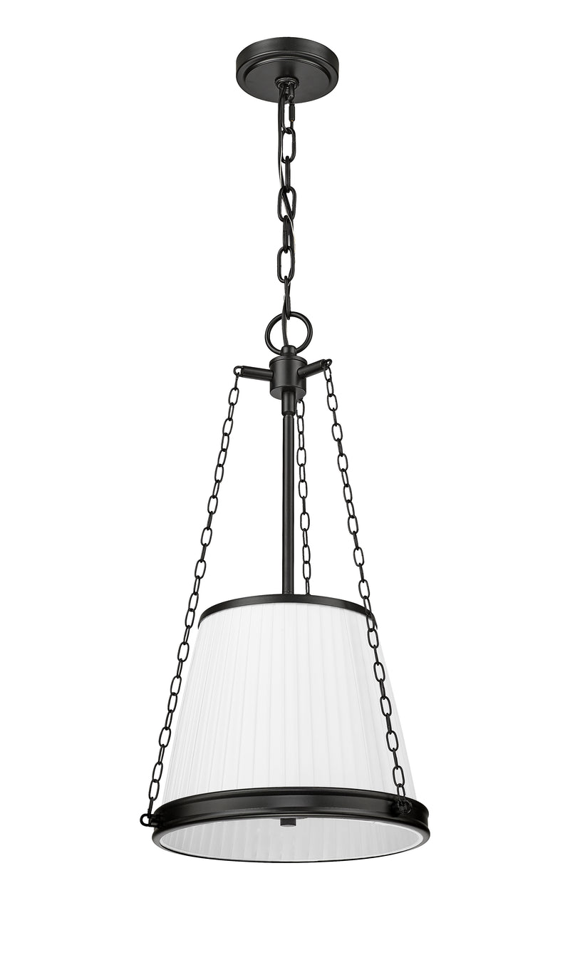 Madeline 4 Light 12" Pendant in Matte Black