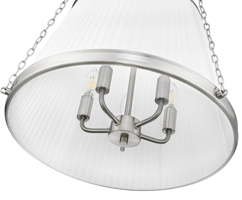 Madeline 5 Light 18" Pendant in Brushed Nickel