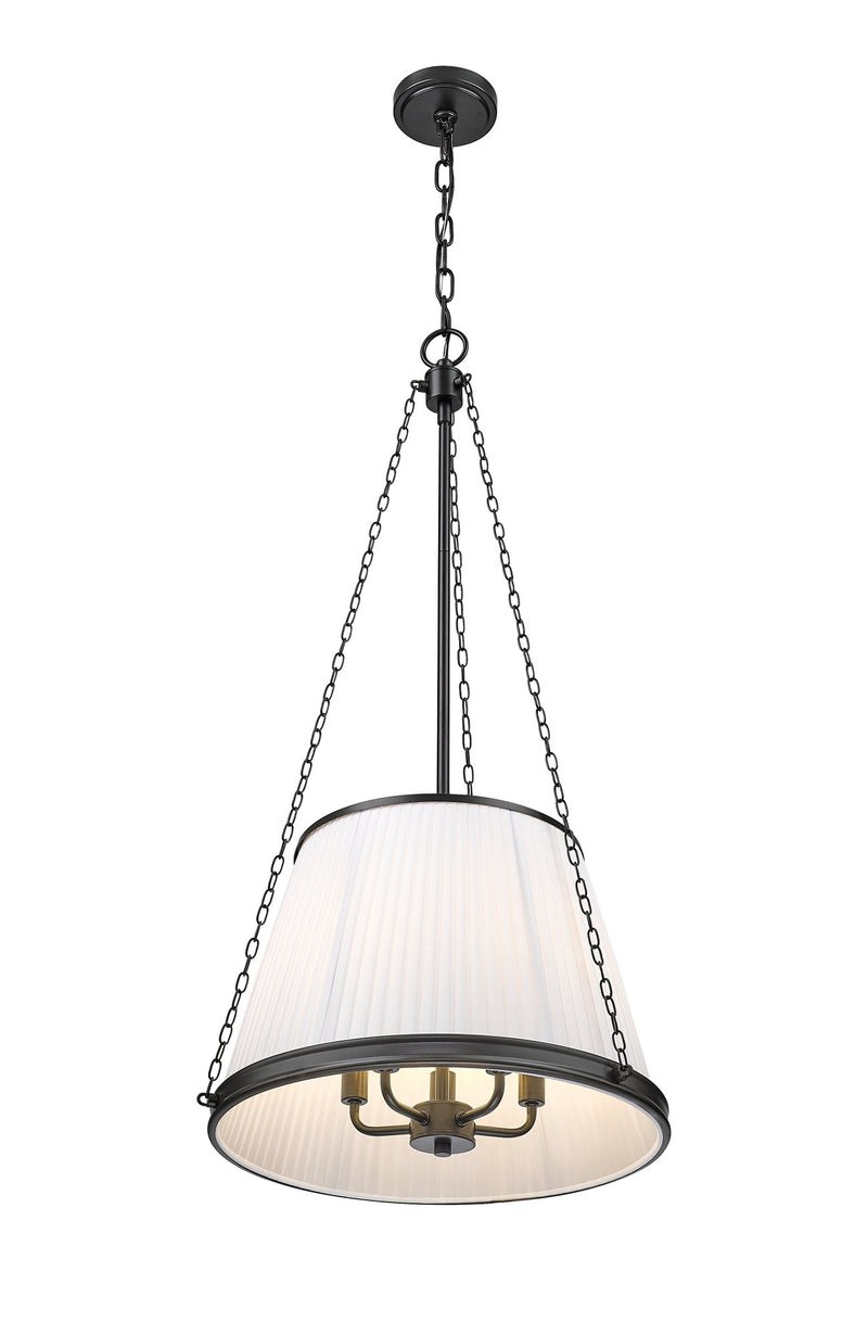Madeline 5 Light 18" Pendant in Matte Black
