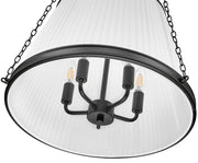 Madeline 5 Light 18" Pendant in Matte Black