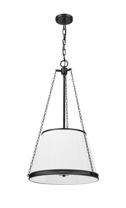 Madeline 5 Light 18" Pendant in Matte Black
