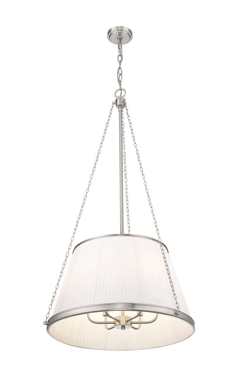 Madeline 6 Light 24" Pendant in Brushed Nickel