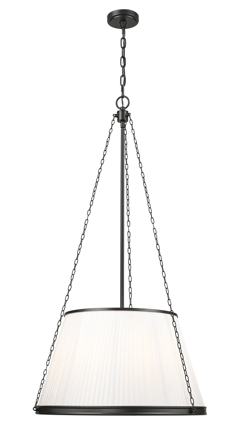 Madeline 6 Light 24" Pendant in Matte Black