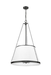 Madeline 6 Light 24" Pendant in Matte Black