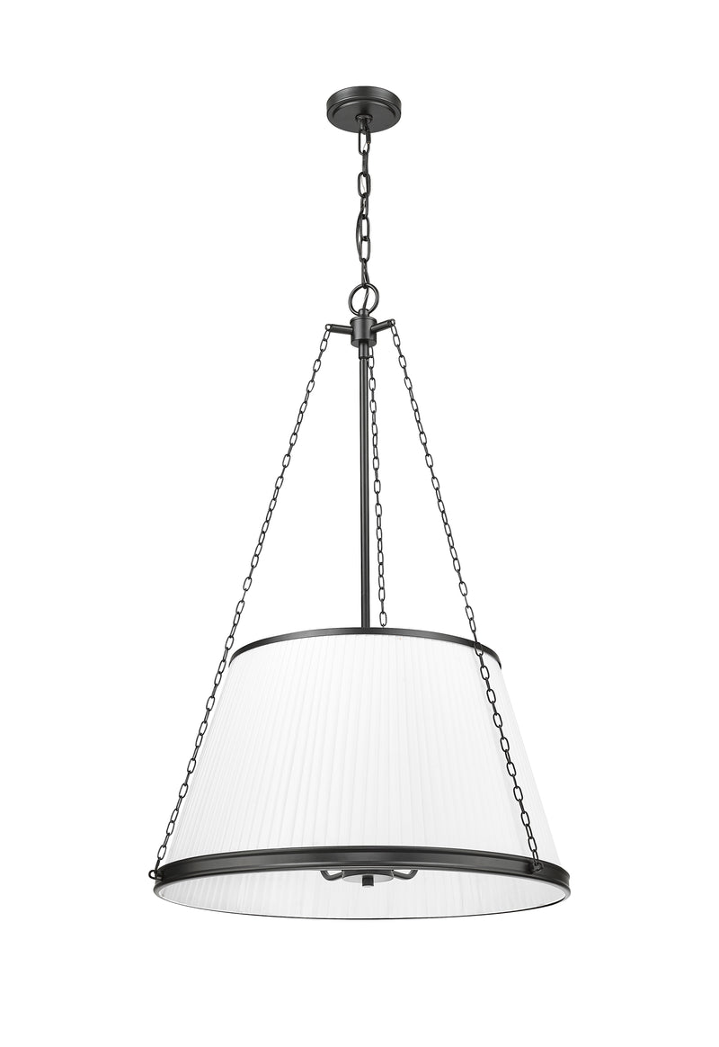 Madeline 6 Light 24" Pendant in Matte Black