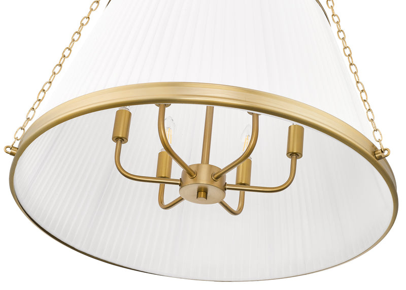 Madeline 6 Light 24" Pendant in Modern Gold