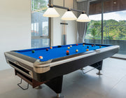 Bronte 3 Light Billiard in Matte Opal Glass in a room setting