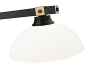 Bronte 3 Light Billiard in Matte Opal Glass