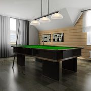 Bronte 3 Light Billiard in White Linen Glass in a room setting