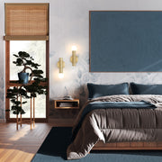 Stari 1 Light 5" Wall Sconce in Modern Gold in a room setting