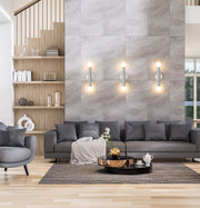 Stari 2 Light 5" Wall Sconce in Brushed Nickel in a room setting
