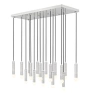Stari 17 Light 42" Linear Pendant in Brushed Nickel