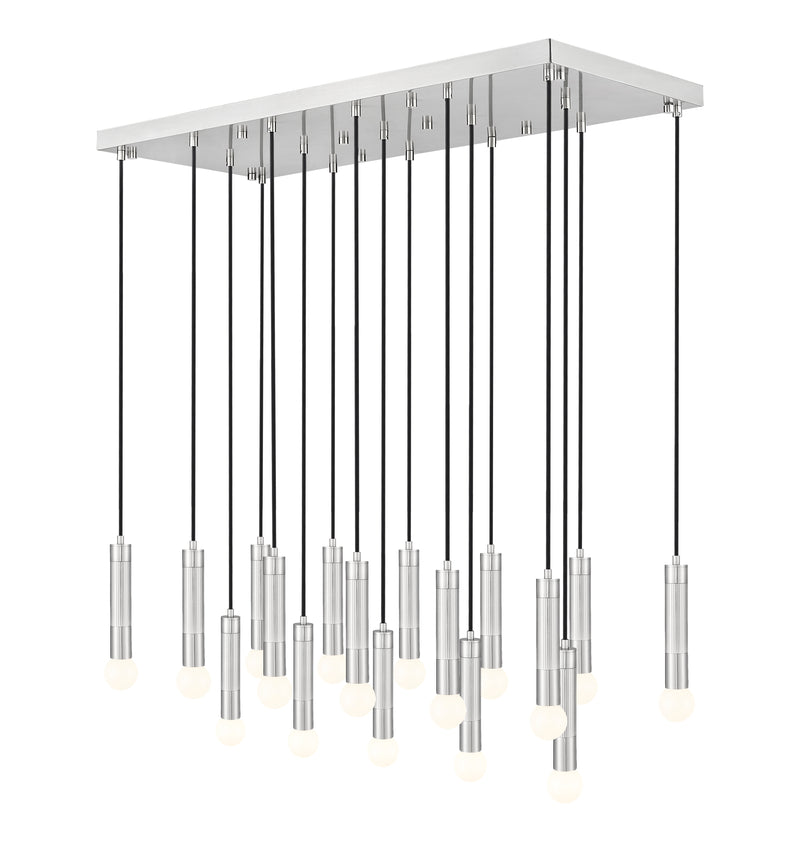 Stari 17 Light 42" Linear Pendant in Brushed Nickel