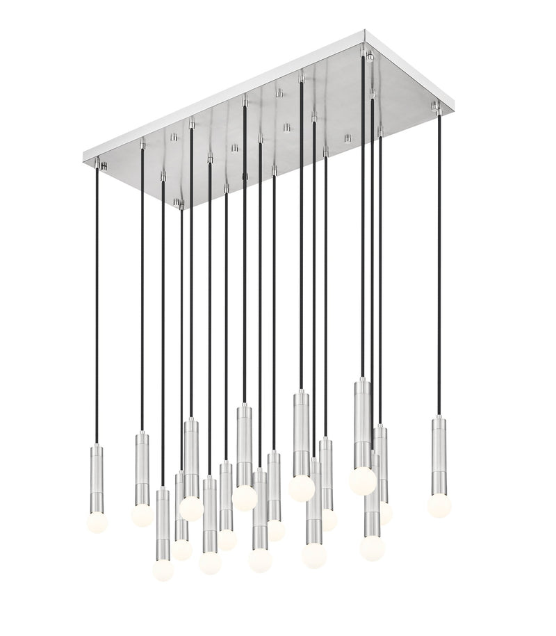 Stari 17 Light 42" Linear Pendant in Brushed Nickel