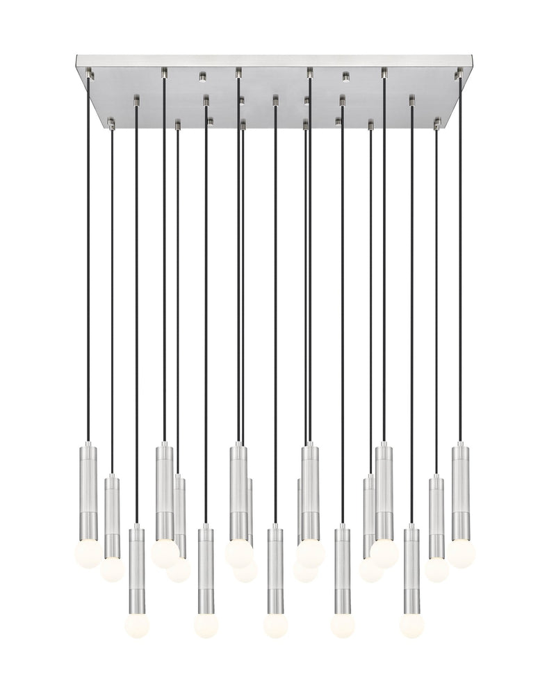 Stari 17 Light 42" Linear Pendant in Brushed Nickel