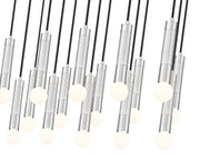 Stari 17 Light 42" Linear Pendant in Brushed Nickel