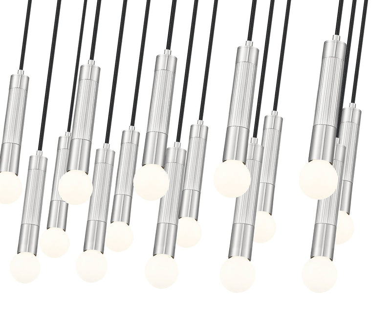 Stari 17 Light 42" Linear Pendant in Brushed Nickel