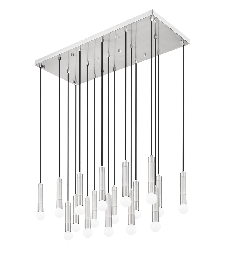 Stari 17 Light 42" Linear Pendant in Brushed Nickel