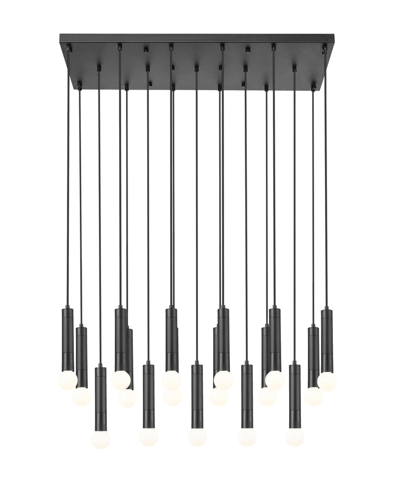 Stari 17 Light 42" Linear Pendant in Matte Black